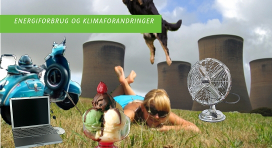Klima og energiforbrug collage