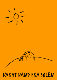 Planche med sol, igloo og navnetræk